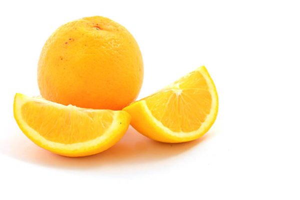 fresh Navel Orange isolated background
