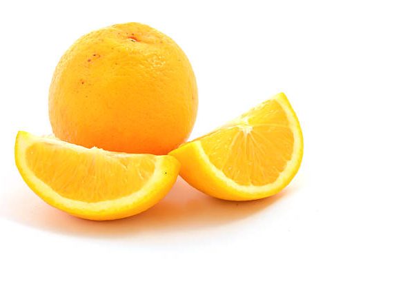 fresh Navel Orange isolated background
